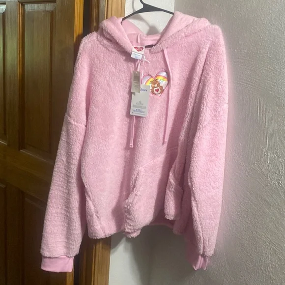 Care Bear set 3X Fluff hoodie+⭐️waffle pant+🧦🐻socks+headband/wristband NIP💕$19 - Picture 11 of 17